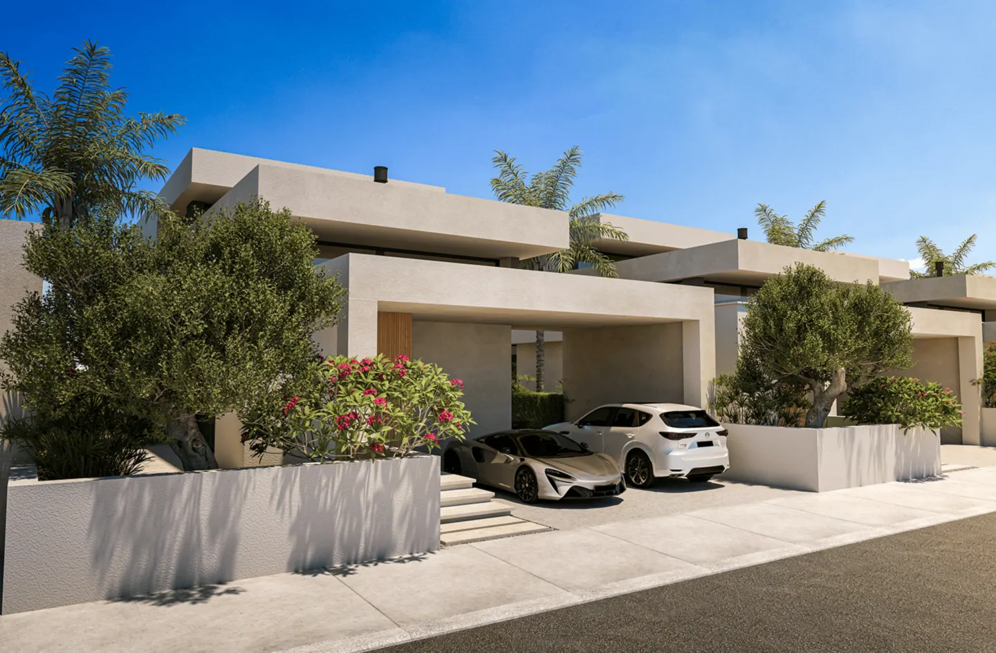 Westtown 3 villaları dış cephe görünümü, Batıkent Lefkoşa